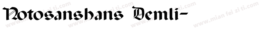 Notosanshans Demli字体转换